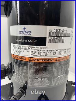 Emerson Copeland Scroll Compressor Zfk15k4e-tfd-551 Reconditioned (ref B1f)