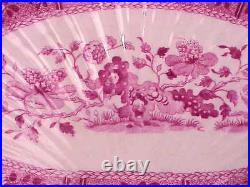 - Wt Copeland (spode Works) Scroll Handled Tray, Pattern Sp608 In Red